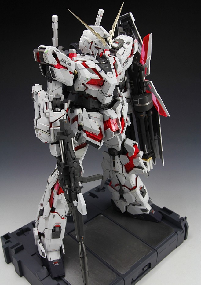 pg160独角兽高达rx0改件白模gk淘宝网