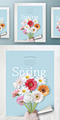 春季春天韩式唯美小清新海报PSD模板Korean spring air beauty poster PSD template Vol.11_平面素材_海报_模库(51Mockup)