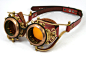 蒸汽朋克护目镜生锈的棕色皮革黄铜齿轮由〜AmbassadorMann在deviantART的