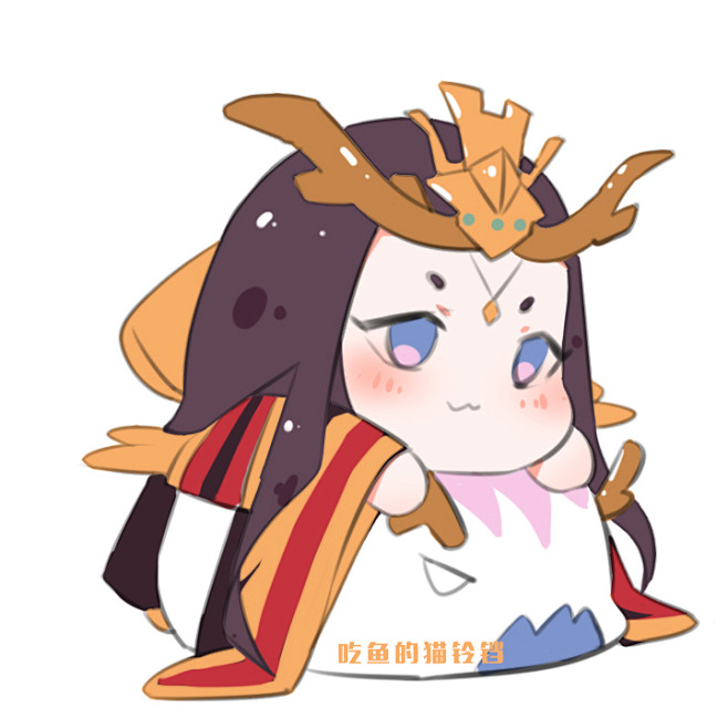 王者荣耀q版插画漫画头像铃铛东皇太一