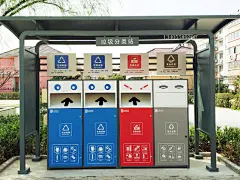 垃圾分类亭厂家户外分类垃圾雨亭镀锌板不锈钢江浙沪皖全国发货-淘宝网