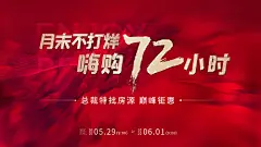 海报 广告展板 房地产 特价房 红金 数字