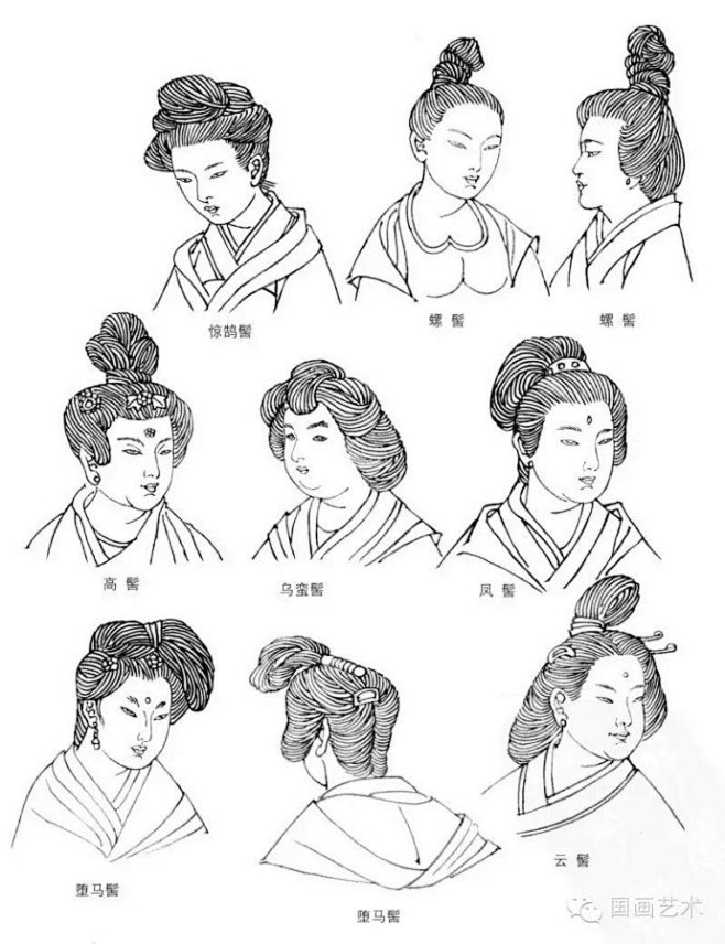 中国古代服饰线描画谱（转）