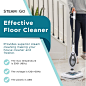 Amazon.com - Steam and Go 10-in-1 Steam Mop - Floor Steamer with Detergent Chamber and Detachable Handle for Tile Grout, Clothes, Furniture, Hardwood, Upholstery, & Carpet, Handheld Steam Cleaner for Home Use