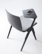 A-Chair from Davis Furniture - shown with removable tablet: 
