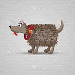可爱的,狗,红色,动物毛,幽默,宠物项圈,卡通,婴儿,头发,白昼