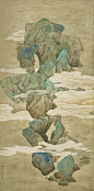 Yu Hui (B.1960), Landscape within rocks - Spring, Summer, Autumn and Winter