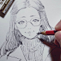 Traditional quickie!
Guys, I will be making an announcement regarding my 2nd Artbook real soon!  Please look forward to it as I will be meeting my printer soon and hopefully(fingers crossed) I can get a sample to share with you all!

#ラクガキ #メガネ #doodle #s