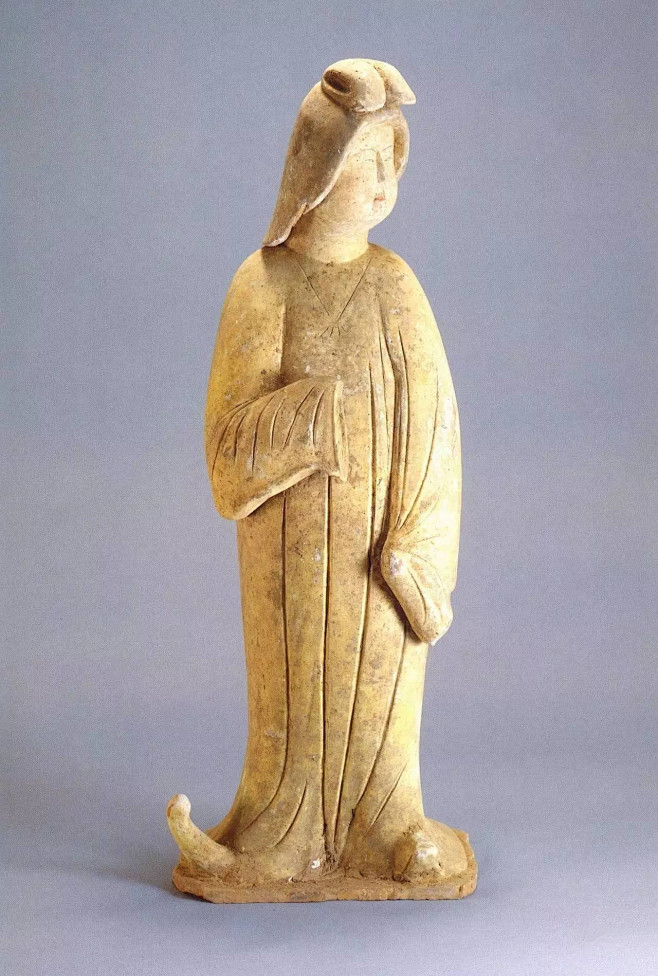 唐双髻仕女俑