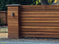 - Wooden fences are very popular. A lot of people have them for their back fence, but they are also becoming more popular for front gardens as well. Som...