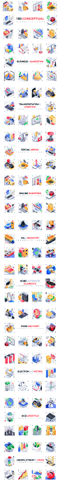 Isometric 3D Icons Pack