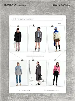 多人物lookbook时尚穿搭/杂志风排版