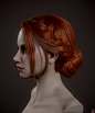 Real time hair 02, Georgian Avasilcutei : I've made a new hair style for my character using the same technique I've used in my tutorial https://gum.co/yXlMP
45k triangles 
4k textures