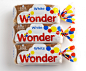 Wonder Bread面包品牌提升包装设计 设计圈 展示 设计时代网-Powered by thinkdo3