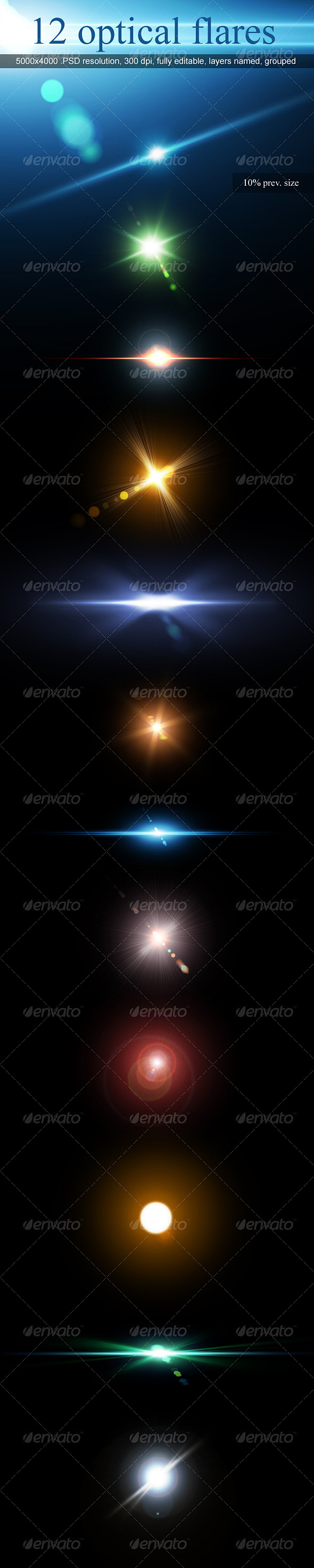 12 Optical Flares by...