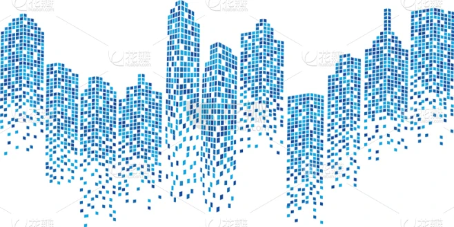 城市天际线,轮廓,商务,城镇,摩天大楼,全景,图像,建筑业,矢量,街道素材-花瓣网