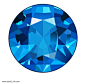 圆形高档珠宝钻石蓝色