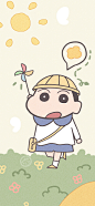卡通 手机壁纸 蜡笔小新 cr:一只奶糖鼠