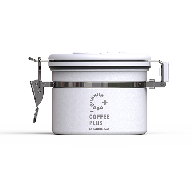 不锈钢密封罐咖啡豆粉单向排气阀储存罐茶叶...