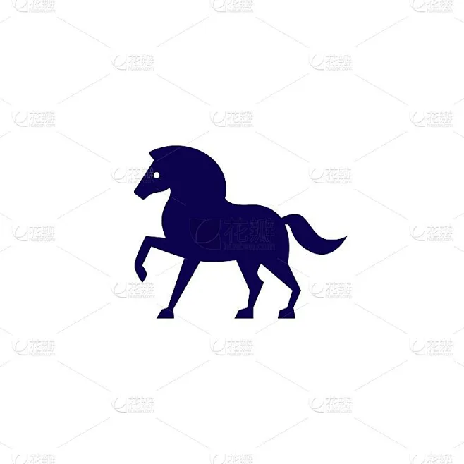 horse vector icon illustration素材-花瓣网