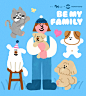 dog Pet puppy Cat ILLUSTRATION  Illustrator doodle sketch digital illustration Character design