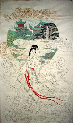 【国画 —— 嫦娥奔月】