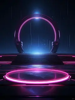 Midjourney赛博朋克产品展台海报_7_电商老裕说AI_来自小红书网页版 (5)