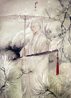恨陵采集到白衣男
