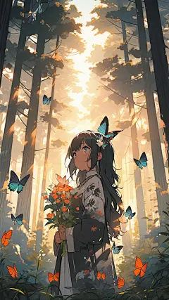 AI数字艺术人物插画-众图网