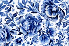 青花瓷花纹背景底图