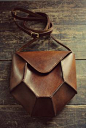 Entirely handmade using premium full grain veg tanned leather Hex crossbody shoulder bag. Hand cut, dyed, sewn with waxed linen thread and: 