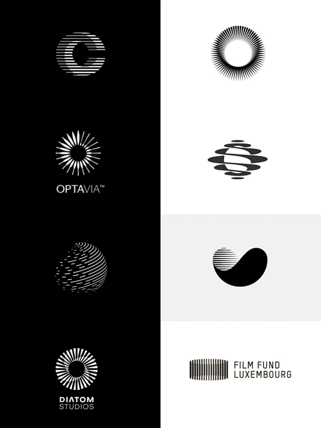 简约logo设计————线条的光，立体的...