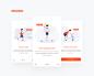 Fitness App Design : This is my entry for a fitness app challenge. The idea behind is just a regular health app for tracking daily activites: walking + running distance, steps, floors climbed (such as fibit, google track, apple health),...