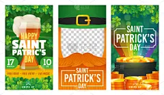 传媒,圣帕特里克节,模板,绘画插图,讲故事,矢量,市场营销,设计