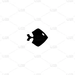 鱼平图标。简约风格的鱼海报背景符号。水动物的迹象。标志设计元素。t恤印花。贴纸的向量。