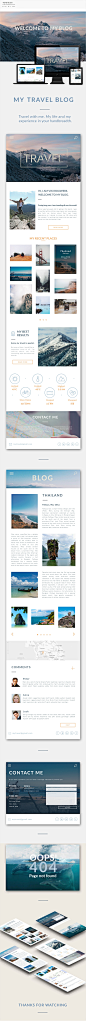 Travel BLOG on Behance