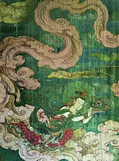 北京西郊，翠微山南麓，有座「法海寺」。寺内壁画，以「光彩炳耀」著称，技法上采用「沥粉堆金 叠晕烘染」的绘法，层层叠染或晕染，或依次而淡，或依次而浓，有些部位叠晕烘染达七层之多。王伯敏在《中国绘画史》中说：「法海寺壁画，虽是15世纪中期的作品，但可以同敦煌的宋元壁画媲美。
