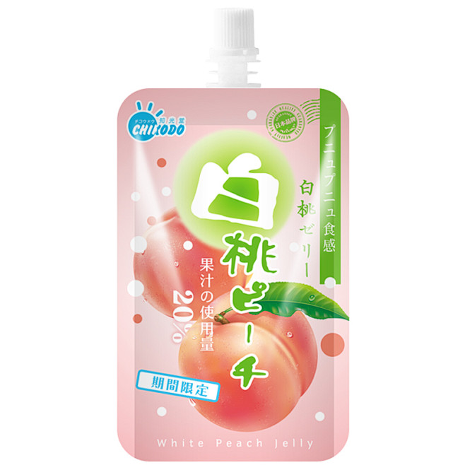 知光堂 白桃梅子柠檬盐味日式可吸果汁果冻...