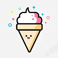 MBE风格冰激凌图标 平面电商 创意素材