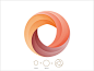 Yoga Perdana重叠渐变风格logo设计欣赏