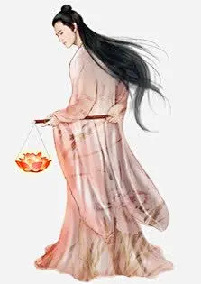 花灯长发古风手绘男子高清素材 古风 手绘 男子 花灯 长发 免抠png 设计图片 免费下载