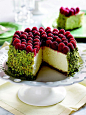 SoNo Cheesecake by John Barricelli via mymothersapronstrings: Whoa, how great is that? #Cheesecake #SoNo_Cheesecake #John_Barricelli #Pistachio #Raspberry