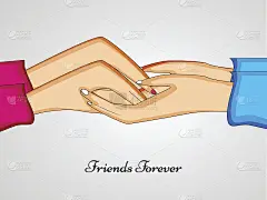 友谊日的背景插图