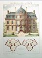 Antique Architectural Print Architecture 1864 by Printvilla4you