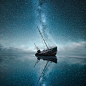 #晚安原画# 宁静的星空~（来源：O网页链接）