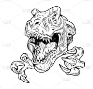 霸王龙是恐龙的大而危险的头