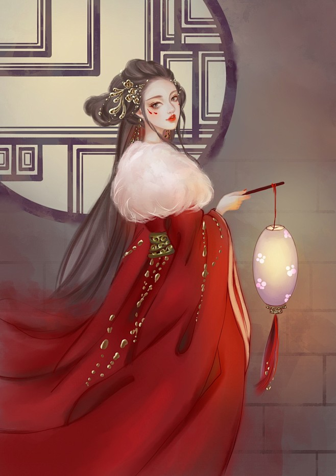 提灯_三十六棠__插画师作品_涂鸦王国g...