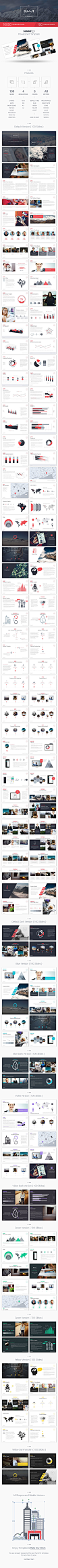 Summit 1 : Summit 1 is a multipurpose powerpoint template with progressive design. Since the beginning of the creation of this template, we focused on the real use, good readability and meaningful suggestions of all slides. We have devoted time testing in