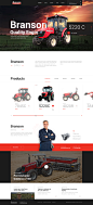 Branson tractors homepage by Andrej Krajčir 