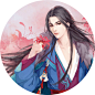 古风古装美男水彩插图上色临摹步骤 sai手绘人物素材600张XF001-淘宝网